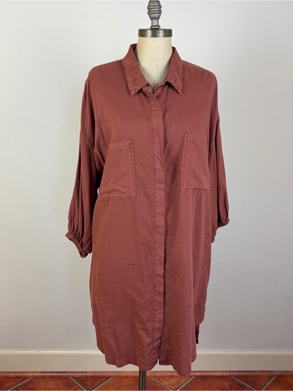 Young Fabulous & Broke Terracotta Shirt Dress